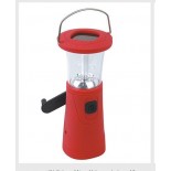 Solar camping light with hand illumination 