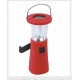 Solar camping light with hand illumination 